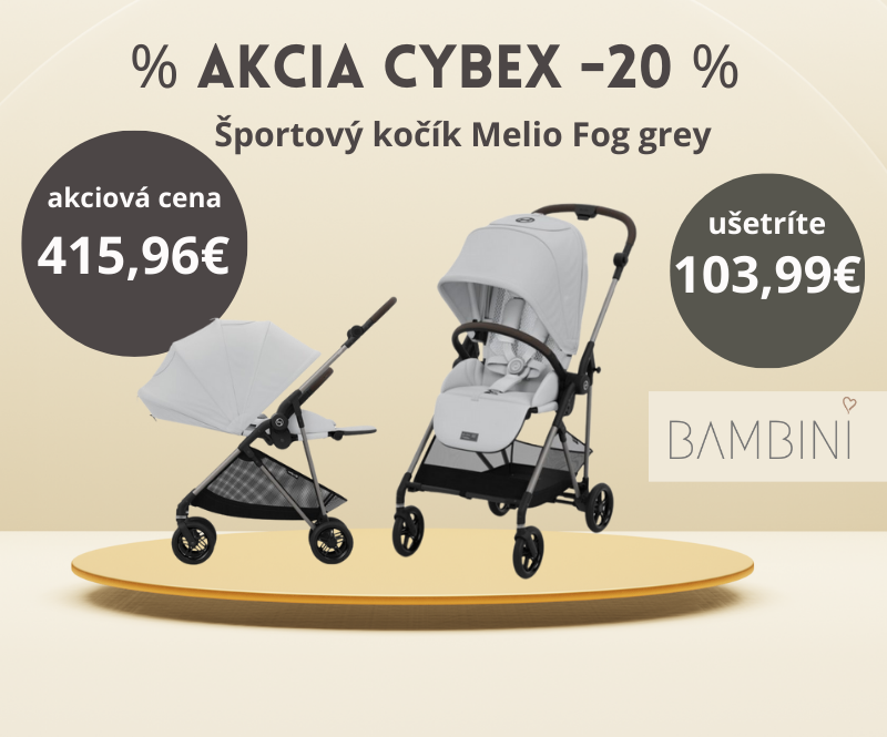 a akcia kocik cybex melio fog grey